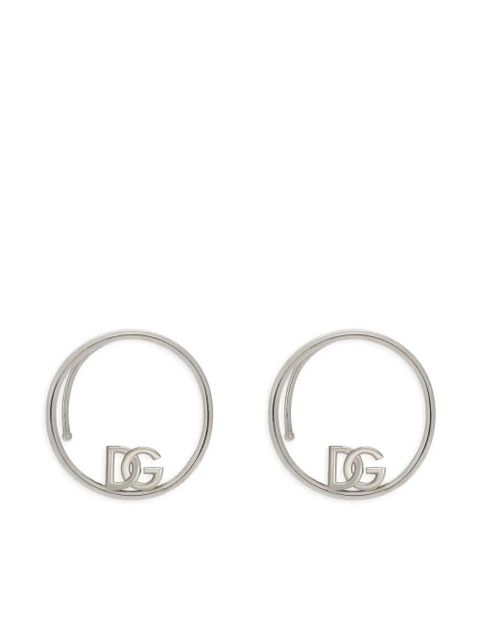 Dolce & Gabbana DG-logo ear cuffs - Silver - zdjęcie produktu nr 1