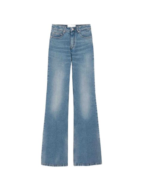 AMI Paris flared high-waist trousers - Blue - zdjęcie produktu nr 1
