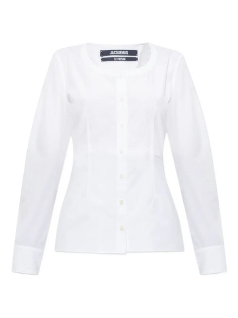 Jacquemus button-front long-sleeve blouse - White - zdjęcie produktu nr 1