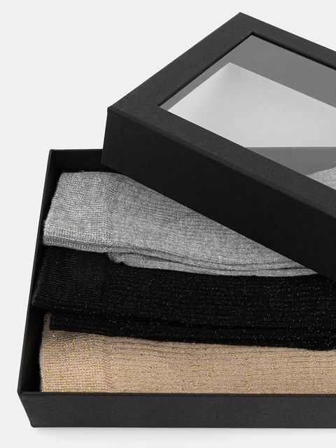 Answear.LAB skarpetki 3-pack kolor żółty - zdjęcie produktu nr 2