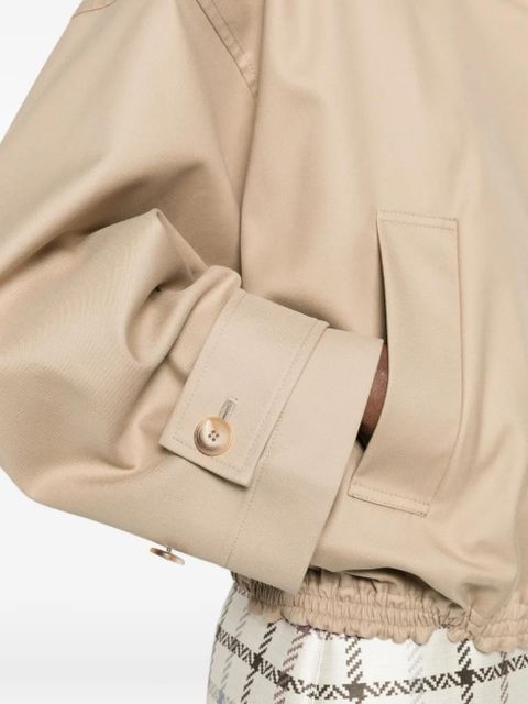 Róhe suede-collar jacket - Neutrals