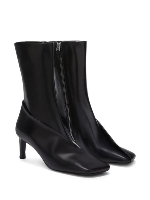 Jil Sander square-toe ankle boots - Black - zdjęcie produktu nr 2