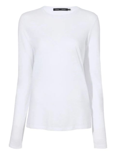 Proenza Schouler long-sleeve jersey T-shirt - White - zdjęcie produktu nr 1