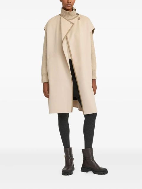 Yves Salomon belted cashmere-blend cape - Neutrals
