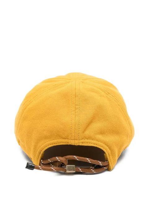 Miu Miu logo-embroidered hat - Yellow