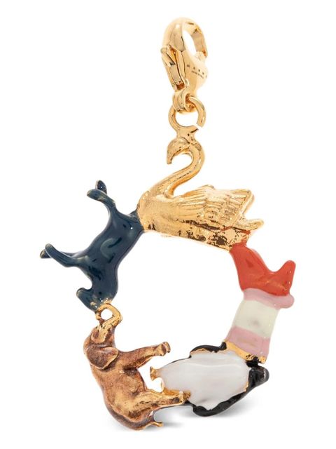 Marni Alphabet O animal-circle pendant - Gold - zdjęcie produktu nr 1