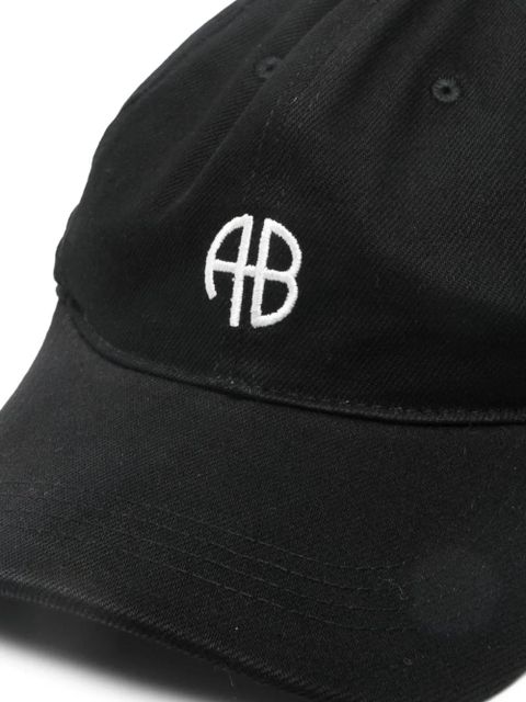 ANINE BING logo baseball cap hat - Black