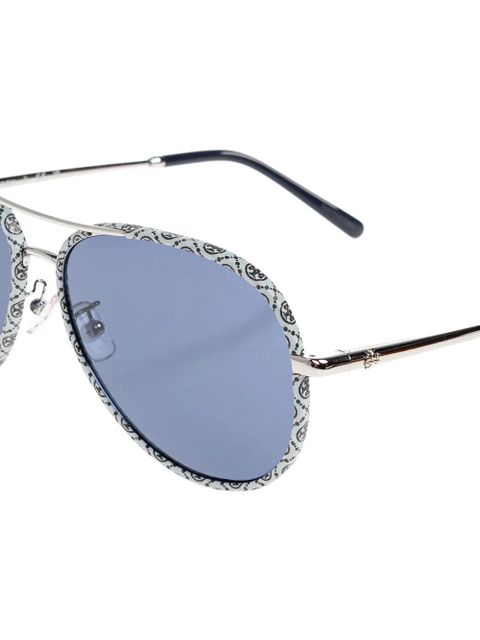 Tory Burch pilot-frame sunglasses - Silver - zdjęcie produktu nr 2