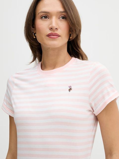 U.S. Polo Assn. t-shirt bawełniany STRIPE CREW NECK