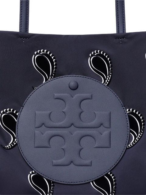 Tory Burch small Ella printed small tote bag - Blue