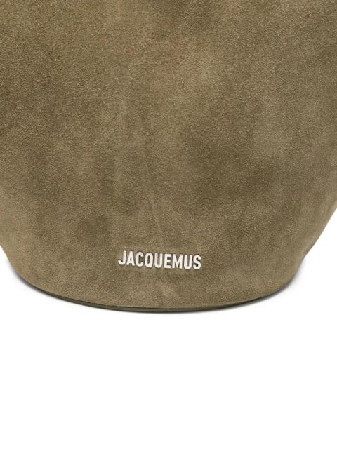 Jacquemus The Bamba suede tote bag - Green