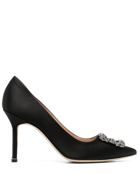 Manolo Blahnik 90mm Hangisi pumps - Black - zdjęcie produktu nr 1