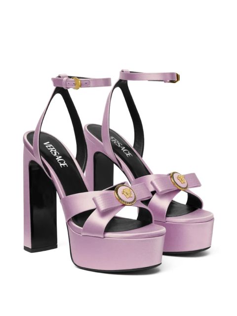 Versace 140mm Gianni Ribbon sandals - Purple