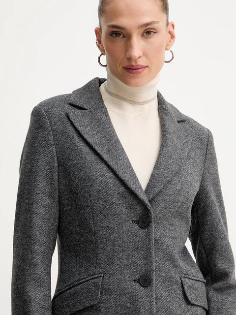 Silvian Heach płaszcz ALCEDO kolor szary GPA25012CP