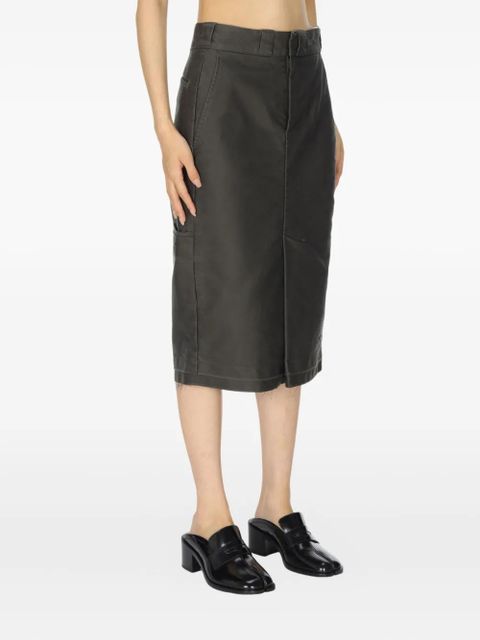 Maison Margiela pocket pencil midi skirt - Grey