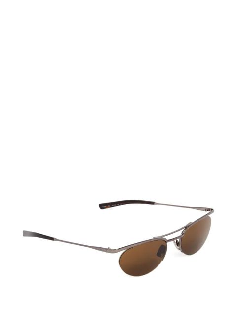 Saint Laurent Eyewear oval-frame sunglasses - Grey - zdjęcie produktu nr 2
