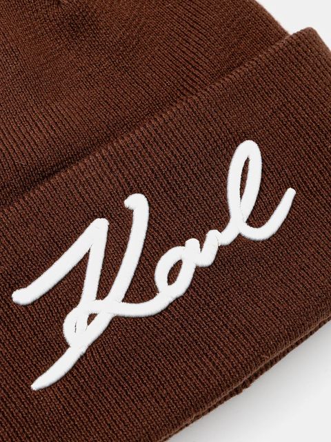 Karl Lagerfeld czapka z domieszką wełny K/SIGNATURE - zdjęcie produktu nr 1