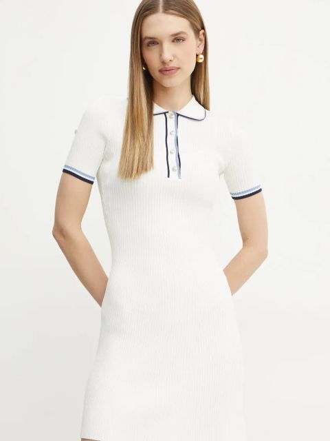 Guess sukienka THALIA kolor biały mini dopasowana W5GK84 Z3L10