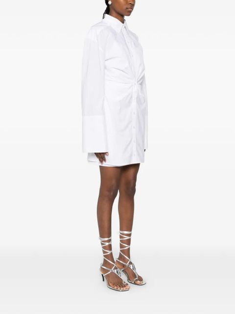 ROTATE BIRGER CHRISTENSEN knotted shirt dress - White