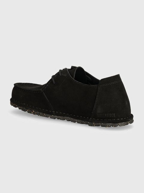 Birkenstock półbuty zamszowe Utti Lace kolor czarny 1028597