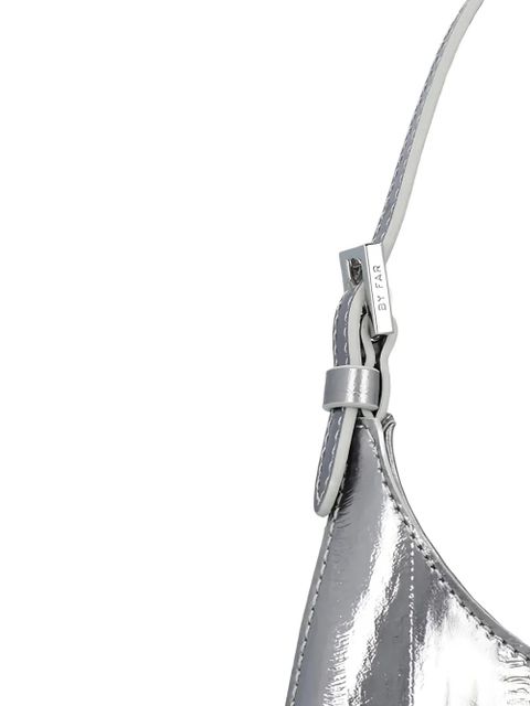 BY FAR Baby Camryn top-zip shoulder bag - Silver