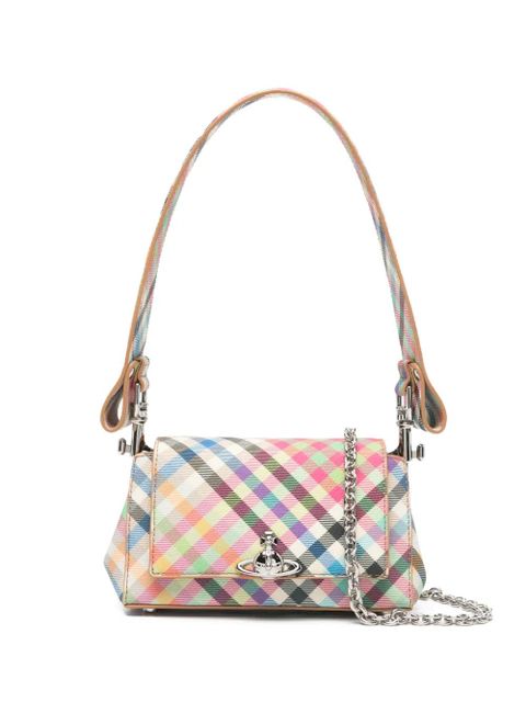 Vivienne Westwood small Hazel plaid-pattern shoulder bag - Green - zdjęcie produktu nr 1