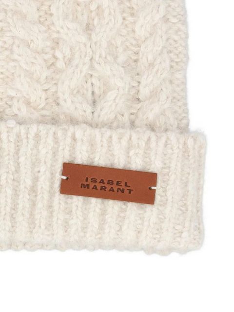 ISABEL MARANT cable-knit beanie - Neutrals