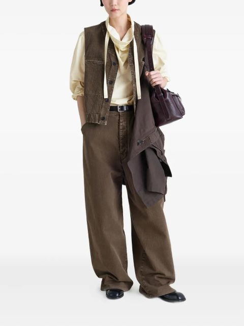 LEMAIRE high-neck drawstring blouse - BG250 RICE PAPER - zdjęcie produktu nr 2