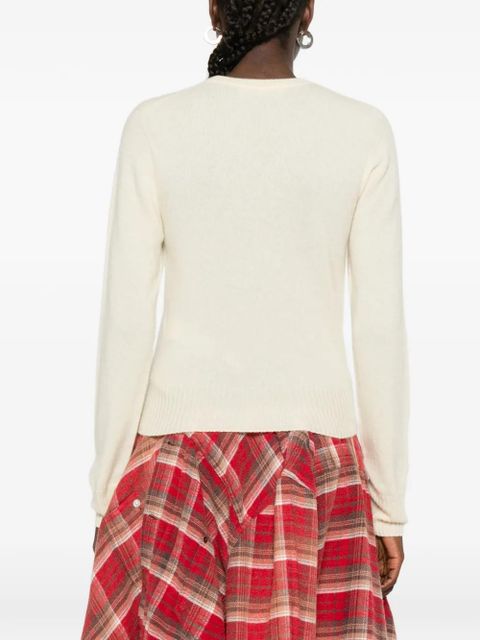 Blumarine crew-neck sweater - Neutrals