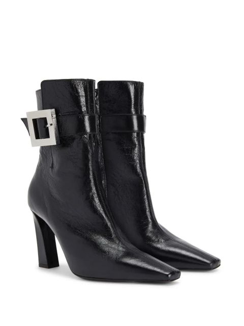 Giuseppe Zanotti 90mm Seattle Bootie buckle boots - Black