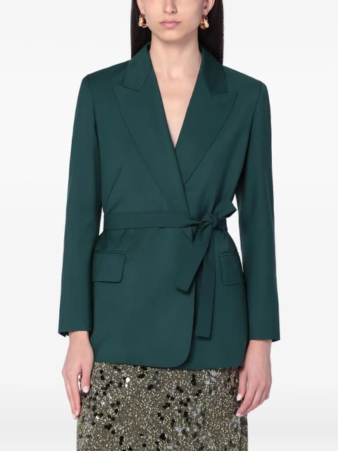 Max Mara belted blazer - Green