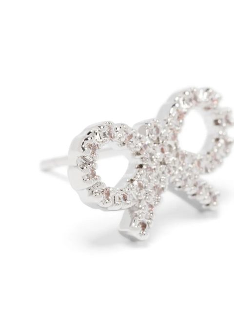 Self-Portrait Micro Bow earrings - Silver - zdjęcie produktu nr 2