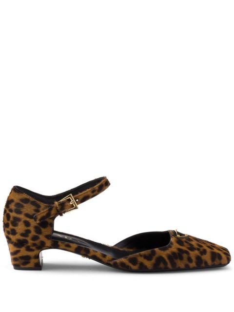 Prada 35mm leopard-print pumps - Brown - zdjęcie produktu nr 1