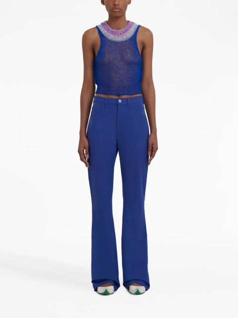 Marni high-waist flared trousers - Blue