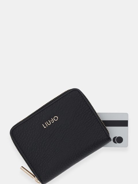 Liu Jo portfel damski kolor czarny AA6156 E1109