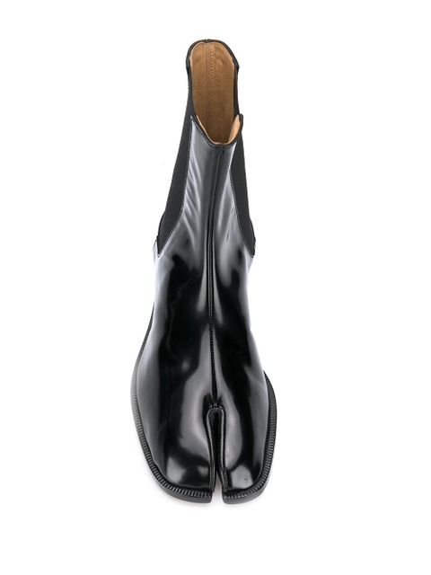Maison Margiela Tabi leather Chelsea boots - Black
