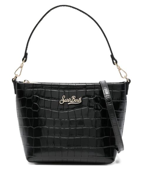 MC2 Saint Barth Aline printed croco bag - Black - zdjęcie produktu nr 1
