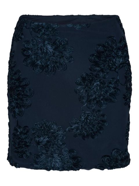 ROTATE BIRGER CHRISTENSEN 3D floral-mesh mini skirt - Blue - zdjęcie produktu nr 1