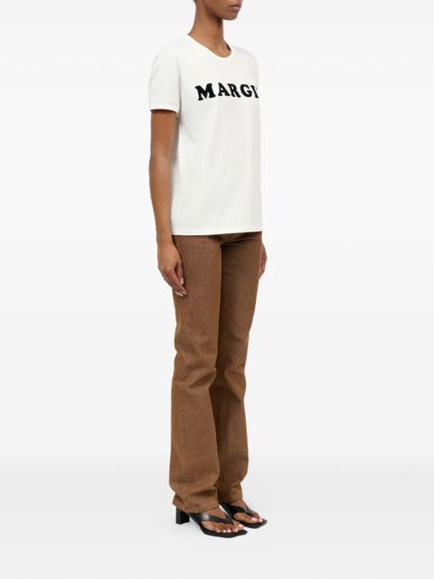 MM6 Maison Margiela Margie printed short-sleeved T-shirt - Neutrals