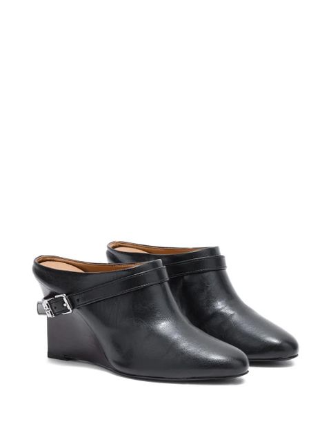 GANNI buckle wedge mules - Black - zdjęcie produktu nr 2