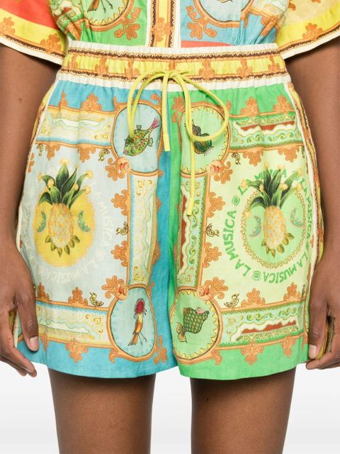 ALEMAIS La Musica shorts - Green