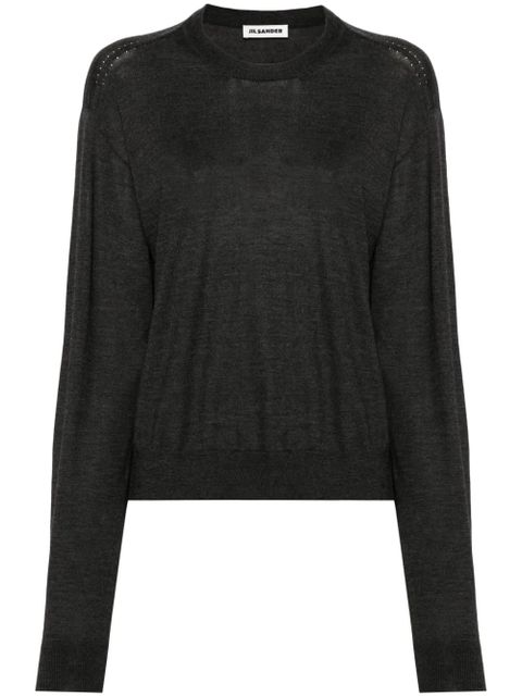 Jil Sander fine-knit jumper - Grey - zdjęcie produktu nr 1