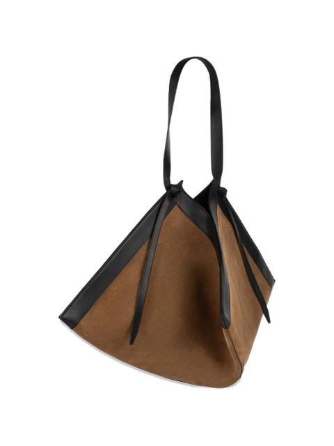 Yuzefi leather tote bag - Brown
