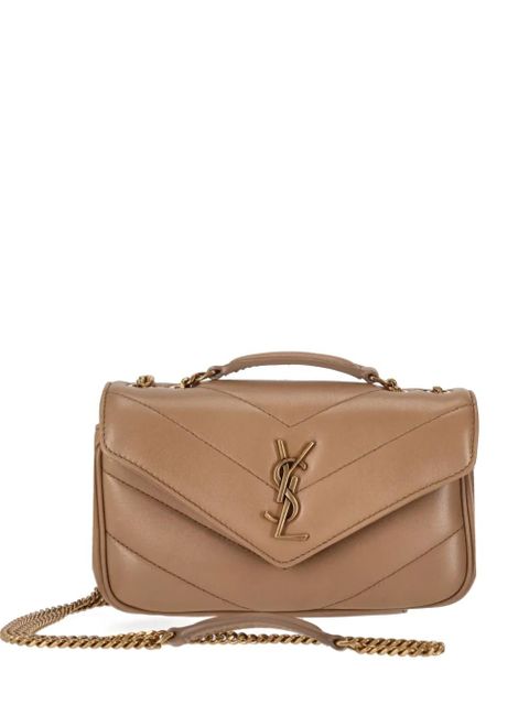 Saint Laurent mini Loulou chain-strap crossbody bag - Neutrals - zdjęcie produktu nr 1