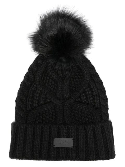 UGG cable pom beanie - Black