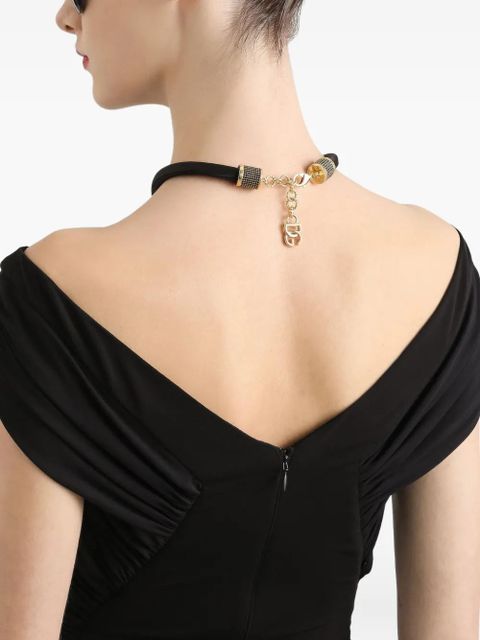 Dolce & Gabbana off-shoulder midi dress - Black