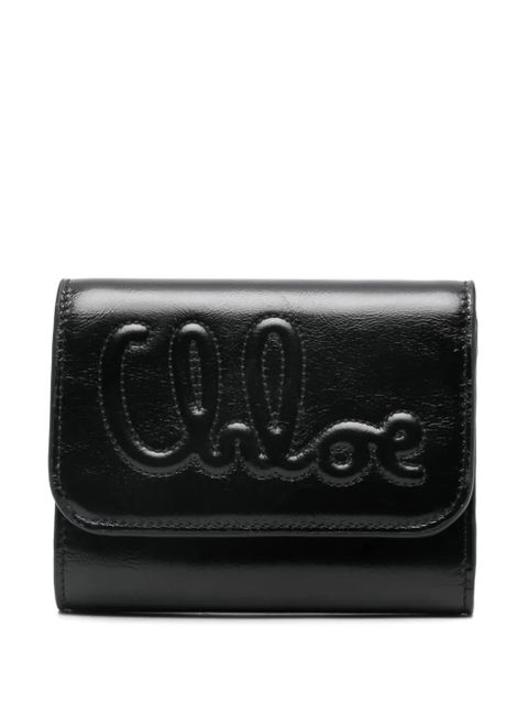 Chloé small Trifold C Chloé wallet - Black - zdjęcie produktu nr 1