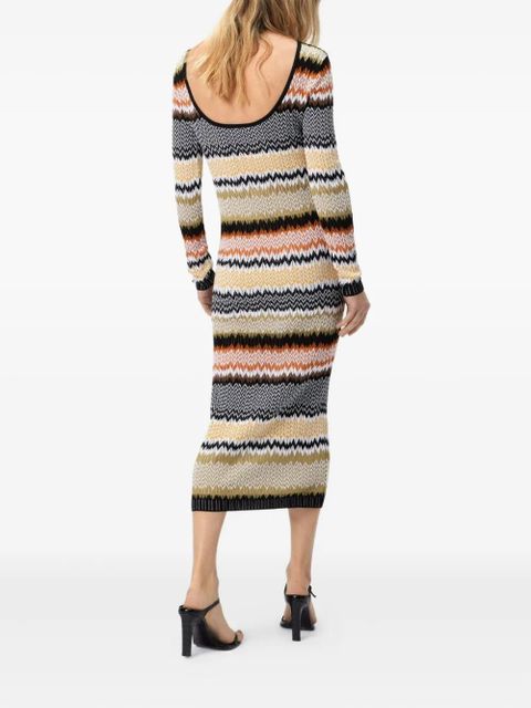 Missoni striped midi dress - Yellow