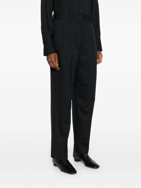 TOTEME tailored pinstriped trousers - Blue
