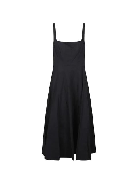 STAUD square-neck sleeveless midi dress - Black - zdjęcie produktu nr 1